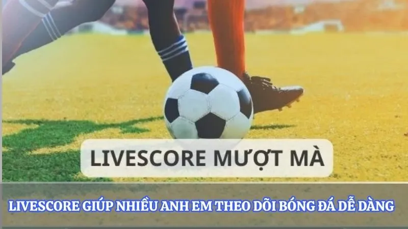 Livescore giúp nhiều anh em theo dõi bóng đá dễ dàng  