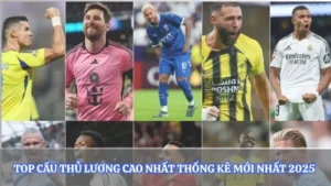Top Cầu Thủ Lương Cao Nhất Thống Kê Mới Nhất 2025